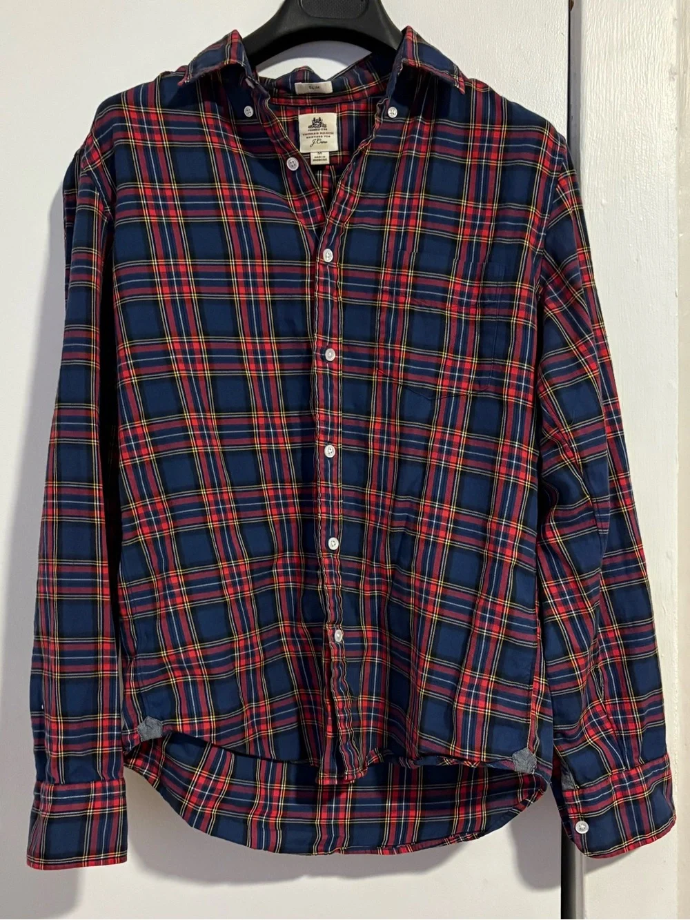J. Crew Thomas Mason plaid shirt